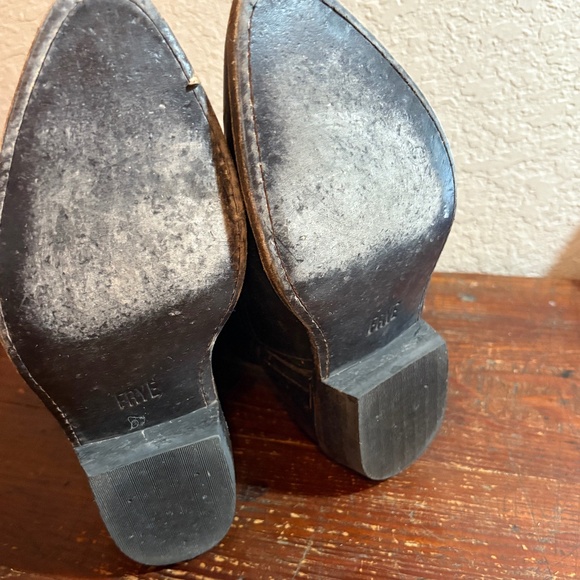 FRYE Women's Billy Pull On Western Boot, Size 7, Rubbed Black - Picture 5 of 7